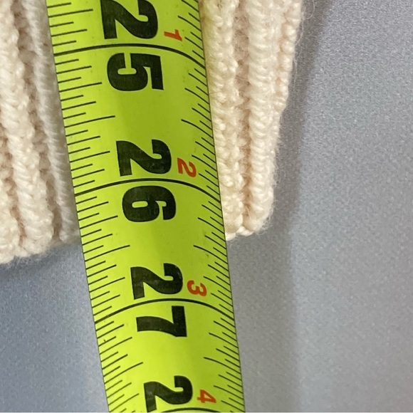 Carraig Donn Merino Wool Zip Sweater-Cream/Ivory-Womens S-Hand Knit-Ireland-Cozy - Picture 7 of 10